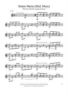 Salam Maria (Hail Mary): Salam Maria (Hail Mary) by Antonius Agung Setiawan