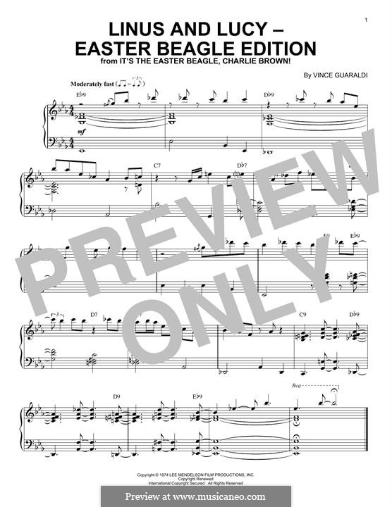Piano version: Easter Beagle Edition by Vince Guaraldi
