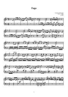 Fuga, IN 660: Fuga by Gaetano Donizetti