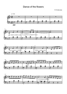 Nr.8 Blumenwalzer: Für Klavier, leicht by Pjotr Tschaikowski