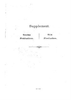 Tägliche Studien: Supplement by Carl Tausig