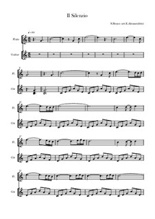 Il silenzio: Für Flöte und Gitarre by folklore