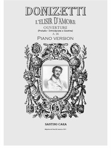 Der Liebestrank: Ouvertüre, für Klavier by Gaetano Donizetti