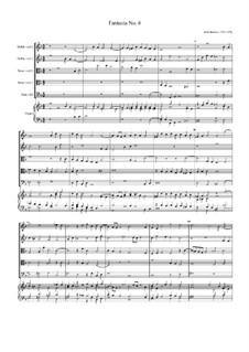 Fantasie Nr.6, für fünf Bratschen und Orgel: Fantasie Nr.6, für fünf Bratschen und Orgel by John Jenkins