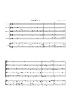 Fantasie Nr.8, für fünf Bratschen und Orgel: Fantasie Nr.8, für fünf Bratschen und Orgel by John Jenkins