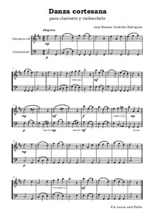 Höfischer Tanz: Für Klarinette und Violoncello by José Ramón Córdoba Rodríguez