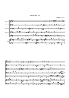 Fantasie Nr.16, für fünf Bratschen und Orgel: Fantasie Nr.16, für fünf Bratschen und Orgel by John Jenkins