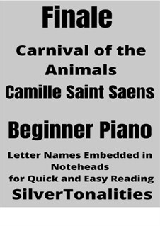 Finale: For beginner piano 2nd Edition by Camille Saint-Saëns