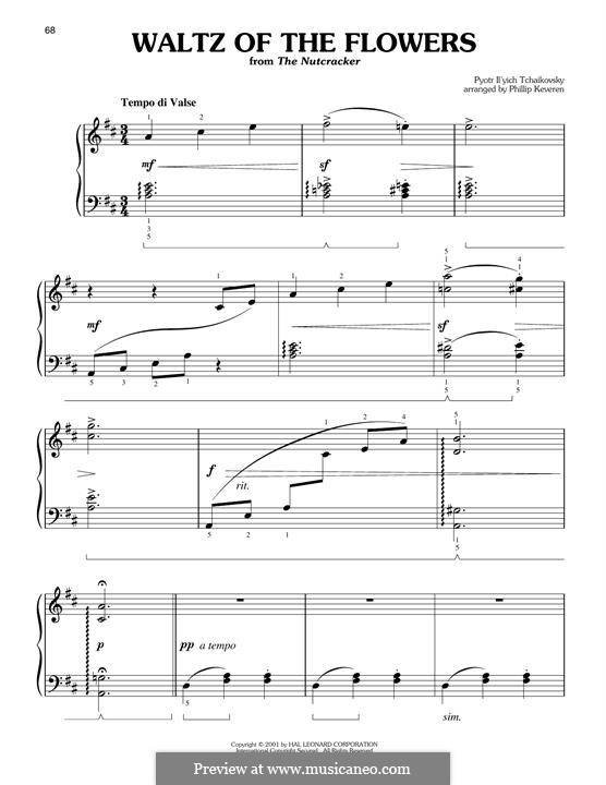 Nr.8 Blumenwalzer: Für Klavier by Pjotr Tschaikowski