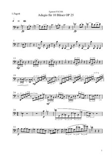 Adagio für 10 Bläser, Op.25: Adagio für 10 Bläser by Egmont Fuchs