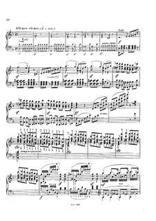 Konzert für Klavier und Orchester in d-Moll, Op.137: Teil III. Bearbeitung für Klavier by Alexander Dreyschock