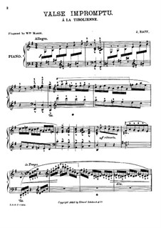 Walzer-Impromptu: Für Klavier by Joachim Raff