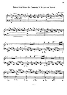 Sieben Kadenzen zum drei Klavierkonzerten: Sieben Kadenzen zum drei Klavierkonzerten by Wolfgang Amadeus Mozart