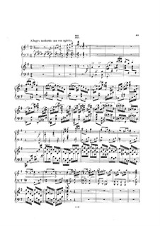 Klavierkonzert Nr.2, Op.107: Teil III, für zwei Klaviere, vierhändig by Hans Huber