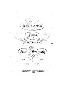 Sonate für Klavier in f-Moll, Op.8: Teil I by Camille-Marie Stamaty