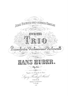 Klaviertrio Nr.2, Op.65: Teil I by Hans Huber