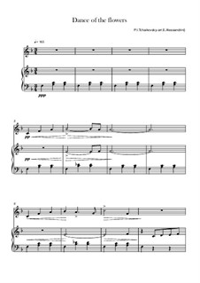 Nr.8 Blumenwalzer: Für Violine und Klavier by Pjotr Tschaikowski