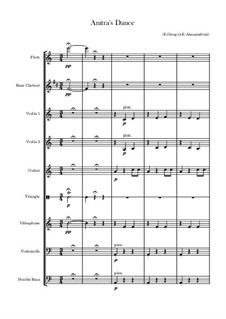 Suite Nr.1. Anitras Tanz, Op.46 No.3: Vollpartitur by Edvard Grieg