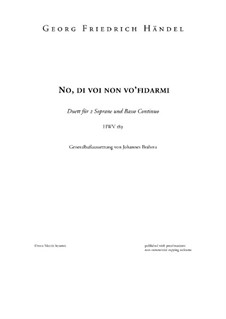 No di voi non vo' fidarmi, HWV 189: No di voi non vo' fidarmi by Georg Friedrich Händel