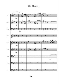 Suite für Sinfonieorchester 'Aschenputtel': Nr.3 Menuett by Vitalii Manyk