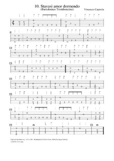Stavasi amor dormendo: Stavasi amor dormendo by Vincenzo Capirola