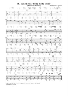 Benedictus 'Ut re me fa sol la': Benedictus 'Ut re me fa sol la' by Vincenzo Capirola