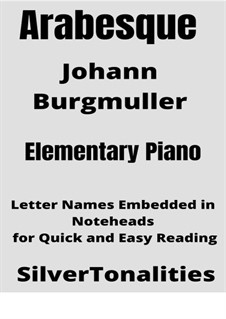 Nr.2 Arabeske: For elementary piano by Johann Friedrich Burgmüller