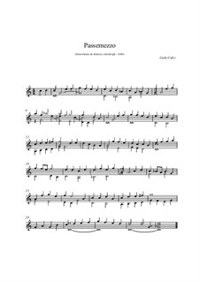 Passemezzo für Gitarre: Passemezzo für Gitarre by Carlo Calvi