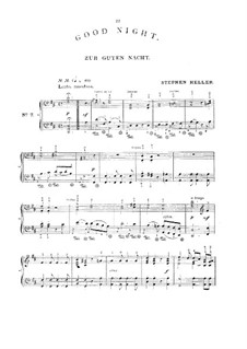 Zur guten Nacht, D.903 Op.81 No.3: Bearbeitung für Klavier by Franz Schubert