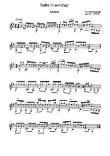 Suite für Laute in e-Moll: Suite für Laute in e-Moll by Giuseppe Antonio Brescianello