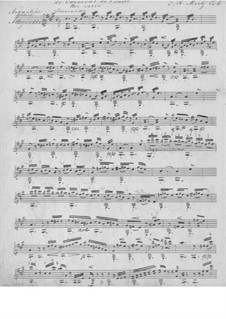 Le Carneval de Venice, Op.6: Für Gitarre (Manuskript) by Johann Kaspar Mertz