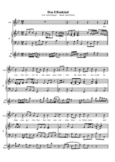 Das Elfenkind (voc, p, ad lib): Das Elfenkind (voc, p, ad lib) by Karl Melzer