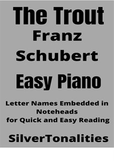 Die Forelle, D.550 Op.32: For easy piano 2nd Edition by Franz Schubert
