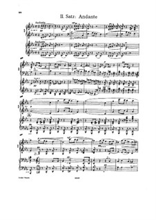 Sinfonie Nr.4 in Es-Dur 'Romantische', WAB 104: Teil II. Bearbeitung für zwei Klaviere, vierhändig by Anton Bruckner