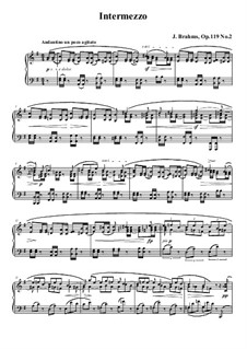 Vier Stücke, Op.119: Nr.2 Intermezzo in e-Moll by Johannes Brahms