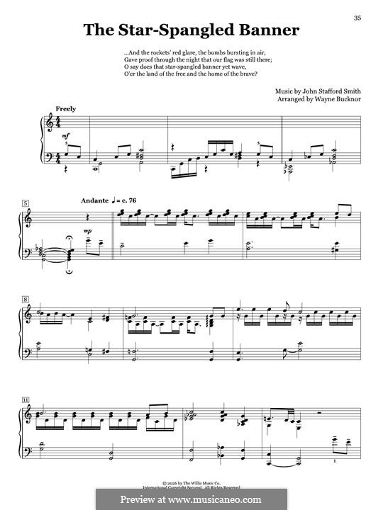 Piano version: Für einen Interpreten by John Stafford Smith