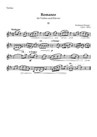 Romanze für Violine und Klavier, No.3