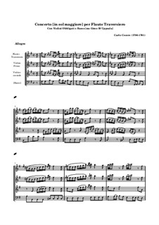 Konzert für Flöte und Streicher in G-Dur: Konzert für Flöte und Streicher in G-Dur by Carlo Cecere