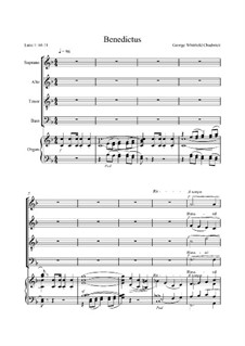 Benedictus: Für Stimmen und Orgel by George Whitefield Chadwick