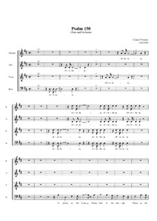 Psalm No.150, FWV 69: Für Chor und Orchester – Chorstimme by César Franck