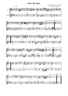 Flow My Tears: Für Flöte und Altsaxophon by John Dowland