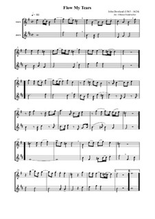Flow My Tears: Für Sopran- und Altsaxophon by John Dowland