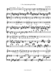 Drei Lieder nach Paul Laurence Dunbar, Op.349: Hoch/mittel by Klaus Miehling