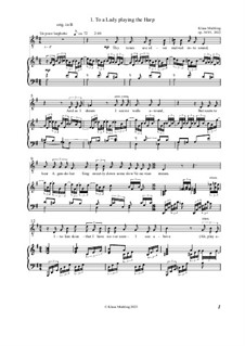 Drei Lieder nach Paul Laurence Dunbar, Op.349: Tief by Klaus Miehling