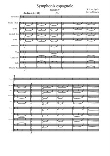 Spanische Sinfonie in D-Moll, Op.21: Movement IV, V by Édouard Lalo