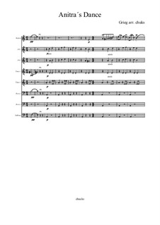 Suite Nr.1. Anitras Tanz, Op.46 No.3: For wind ensemble by Edvard Grieg