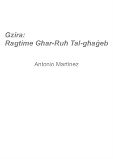 Rags of the Red-Light District, Nos.71-95, Op.2: No.94 Gzira: Ragtime for the Superb Soul by Antonio Martinez