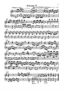 Sonate für Cembalo: Sonate für Cembalo by Hinrich Philip Johnsen