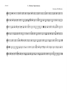 Bona Speranza: Tenor by Anthony Holborne