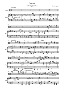 Sonate für Bratsche und Klavier: Sonate für Bratsche und Klavier by Dmitri Capyrin
